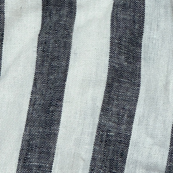 Who What Wear Linen Blend Striped Shorts With Belt, size 6 NWT - Picture 6 of 9